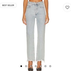 Superdown Marilyn Women’s Denim Jeans in Light Blue Wash in Size 24